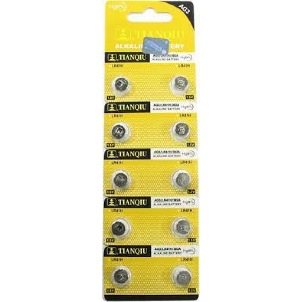 Pilas Baterías Tianqiu Ag3 Blister Ag3 10 Unidades - Imagen 4