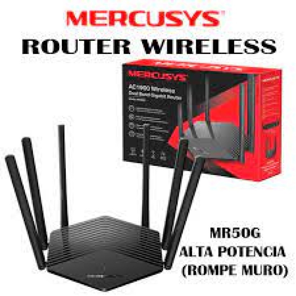 Router Mercusys Mr50g Ac1900 Dualband 2.4ghz 5ghz 6 Antenas - Imagen 3