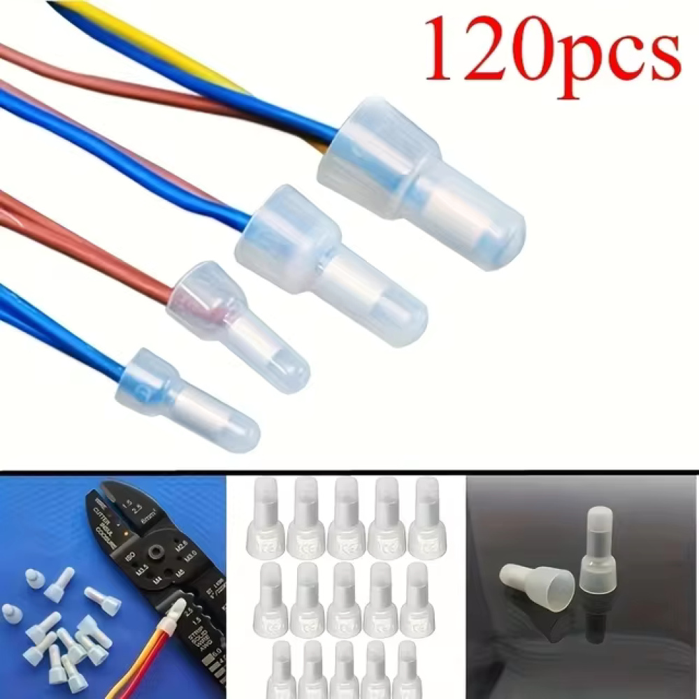 piezas de terminal de conector de cable de calibre 22-16 16-14 12-10 AWG con tapa de crimpado de extremo cerrado - Imagen 5