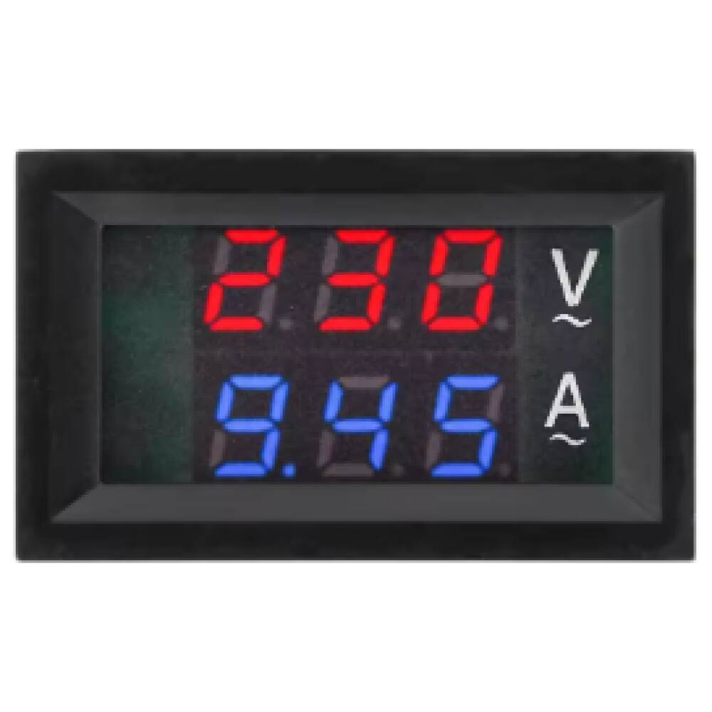 Voltímetro amperímetro digital LCD de CA de 50-500 V,  50 A,  220 V, medidor de corriente, 